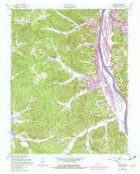 Tharpe Tennessee Historical topographic map, 1:24000 scale, 7.5 X 7.5 Minute, Year 1957