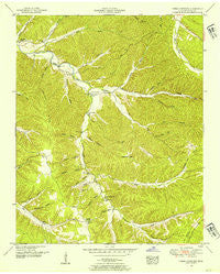 Three Churches Tennessee Historical topographic map, 1:24000 scale, 7.5 X 7.5 Minute, Year 1951