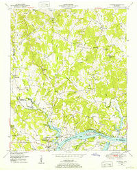 Thurman Tennessee Historical topographic map, 1:24000 scale, 7.5 X 7.5 Minute, Year 1949
