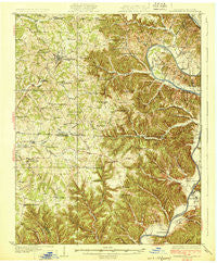 Tompkinsville Kentucky Historical topographic map, 1:62500 scale, 15 X 15 Minute, Year 1929