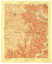 Tompkinsville Kentucky Historical topographic map, 1:62500 scale, 15 X 15 Minute, Year 1929
