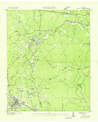 Tracy City Tennessee Historical topographic map, 1:24000 scale, 7.5 X 7.5 Minute, Year 1936