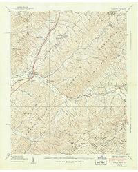 Unicoi Tennessee Historical topographic map, 1:24000 scale, 7.5 X 7.5 Minute, Year 1939