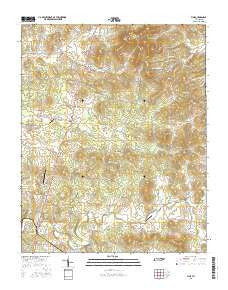 Vine Tennessee Current topographic map, 1:24000 scale, 7.5 X 7.5 Minute, Year 2016
