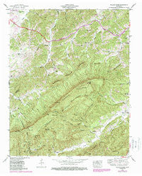 Walden Creek Tennessee Historical topographic map, 1:24000 scale, 7.5 X 7.5 Minute, Year 1953