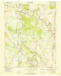 Walterhill Tennessee Historical topographic map, 1:24000 scale, 7.5 X 7.5 Minute, Year 1950
