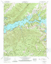 Watauga Dam Tennessee Historical topographic map, 1:24000 scale, 7.5 X 7.5 Minute, Year 1960