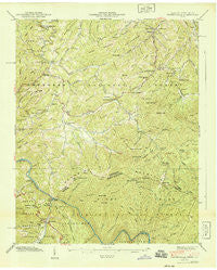 Waterville North Carolina Historical topographic map, 1:24000 scale, 7.5 X 7.5 Minute, Year 1940