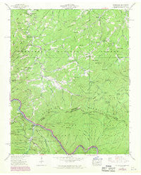 Waterville North Carolina Historical topographic map, 1:24000 scale, 7.5 X 7.5 Minute, Year 1940