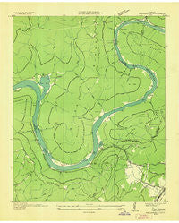 Wauhatchie Tennessee Historical topographic map, 1:24000 scale, 7.5 X 7.5 Minute, Year 1936