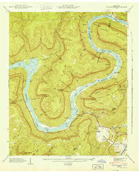 Wauhatchie Tennessee Historical topographic map, 1:24000 scale, 7.5 X 7.5 Minute, Year 1943