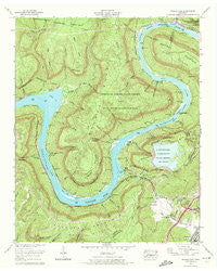 Wauhatchie Tennessee Historical topographic map, 1:24000 scale, 7.5 X 7.5 Minute, Year 1970