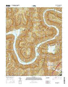 Wauhatchie Tennessee Current topographic map, 1:24000 scale, 7.5 X 7.5 Minute, Year 2016