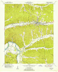 Waverly Tennessee Historical topographic map, 1:24000 scale, 7.5 X 7.5 Minute, Year 1950