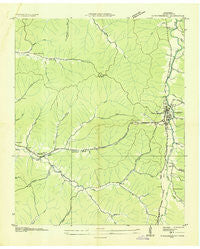 Waynesboro Tennessee Historical topographic map, 1:24000 scale, 7.5 X 7.5 Minute, Year 1936