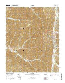 Waynesboro Tennessee Current topographic map, 1:24000 scale, 7.5 X 7.5 Minute, Year 2016