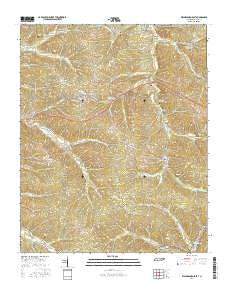Waynesboro East Tennessee Current topographic map, 1:24000 scale, 7.5 X 7.5 Minute, Year 2016