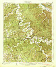 White Bluff Tennessee Historical topographic map, 1:62500 scale, 15 X 15 Minute, Year 1933