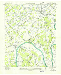 White Pine Tennessee Historical topographic map, 1:24000 scale, 7.5 X 7.5 Minute, Year 1935