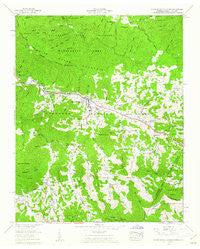 White Rocks Mountain Tennessee Historical topographic map, 1:24000 scale, 7.5 X 7.5 Minute, Year 1960