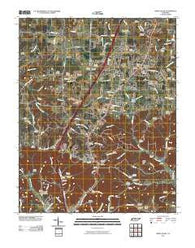 White House Tennessee Historical topographic map, 1:24000 scale, 7.5 X 7.5 Minute, Year 2010
