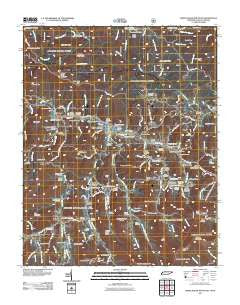 White Rocks Mountain Tennessee Historical topographic map, 1:24000 scale, 7.5 X 7.5 Minute, Year 2011