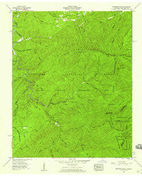 Whiteoak Flats Tennessee Historical topographic map, 1:24000 scale, 7.5 X 7.5 Minute, Year 1957