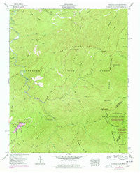 Whiteoak Flats Tennessee Historical topographic map, 1:24000 scale, 7.5 X 7.5 Minute, Year 1957