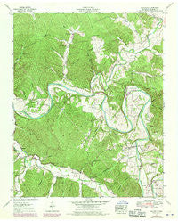 Whitfield Tennessee Historical topographic map, 1:24000 scale, 7.5 X 7.5 Minute, Year 1952