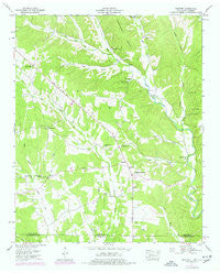 Whitten Tennessee Historical topographic map, 1:24000 scale, 7.5 X 7.5 Minute, Year 1951