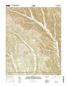 Whitten Tennessee Current topographic map, 1:24000 scale, 7.5 X 7.5 Minute, Year 2016