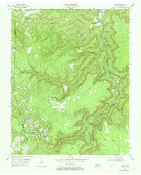 Wilder Tennessee Historical topographic map, 1:24000 scale, 7.5 X 7.5 Minute, Year 1955