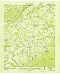 Wildwood Tennessee Historical topographic map, 1:24000 scale, 7.5 X 7.5 Minute, Year 1935