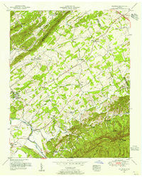 Wildwood Tennessee Historical topographic map, 1:24000 scale, 7.5 X 7.5 Minute, Year 1953