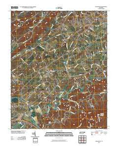 Wildwood Tennessee Historical topographic map, 1:24000 scale, 7.5 X 7.5 Minute, Year 2010