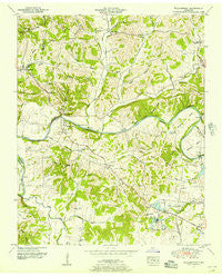 Williamsport Tennessee Historical topographic map, 1:24000 scale, 7.5 X 7.5 Minute, Year 1951
