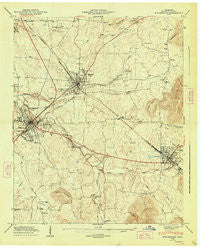Winchester Tennessee Historical topographic map, 1:24000 scale, 7.5 X 7.5 Minute, Year 1947