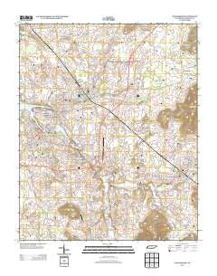 Winchester Tennessee Historical topographic map, 1:24000 scale, 7.5 X 7.5 Minute, Year 2013