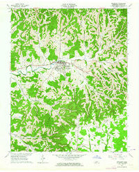 Woodbury Tennessee Historical topographic map, 1:24000 scale, 7.5 X 7.5 Minute, Year 1962