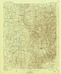 Woodbury Tennessee Historical topographic map, 1:62500 scale, 15 X 15 Minute, Year 1908