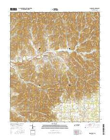 Woodbury Tennessee Current topographic map, 1:24000 scale, 7.5 X 7.5 Minute, Year 2016