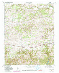 Woodlawn Tennessee Historical topographic map, 1:24000 scale, 7.5 X 7.5 Minute, Year 1957