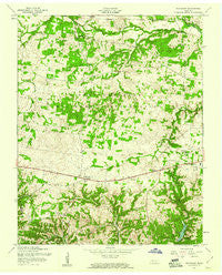 Woodlawn Tennessee Historical topographic map, 1:24000 scale, 7.5 X 7.5 Minute, Year 1957
