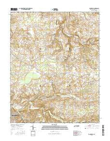 Youngville Tennessee Current topographic map, 1:24000 scale, 7.5 X 7.5 Minute, Year 2016