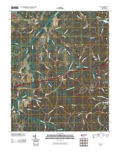 Yuma Tennessee Historical topographic map, 1:24000 scale, 7.5 X 7.5 Minute, Year 2010
