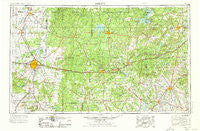 Abilene Texas Historical topographic map, 1:250000 scale, 1 X 2 Degree, Year 1954