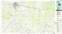 Abilene Texas Historical topographic map, 1:100000 scale, 30 X 60 Minute, Year 1985