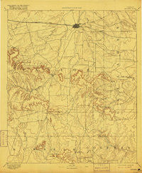 Abilene Texas Historical topographic map, 1:125000 scale, 30 X 30 Minute, Year 1892