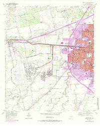 Abilene West Texas Historical topographic map, 1:24000 scale, 7.5 X 7.5 Minute, Year 1957