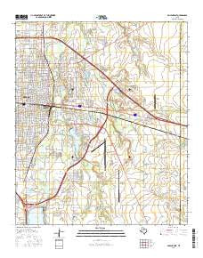 Abilene East Texas Current topographic map, 1:24000 scale, 7.5 X 7.5 Minute, Year 2016